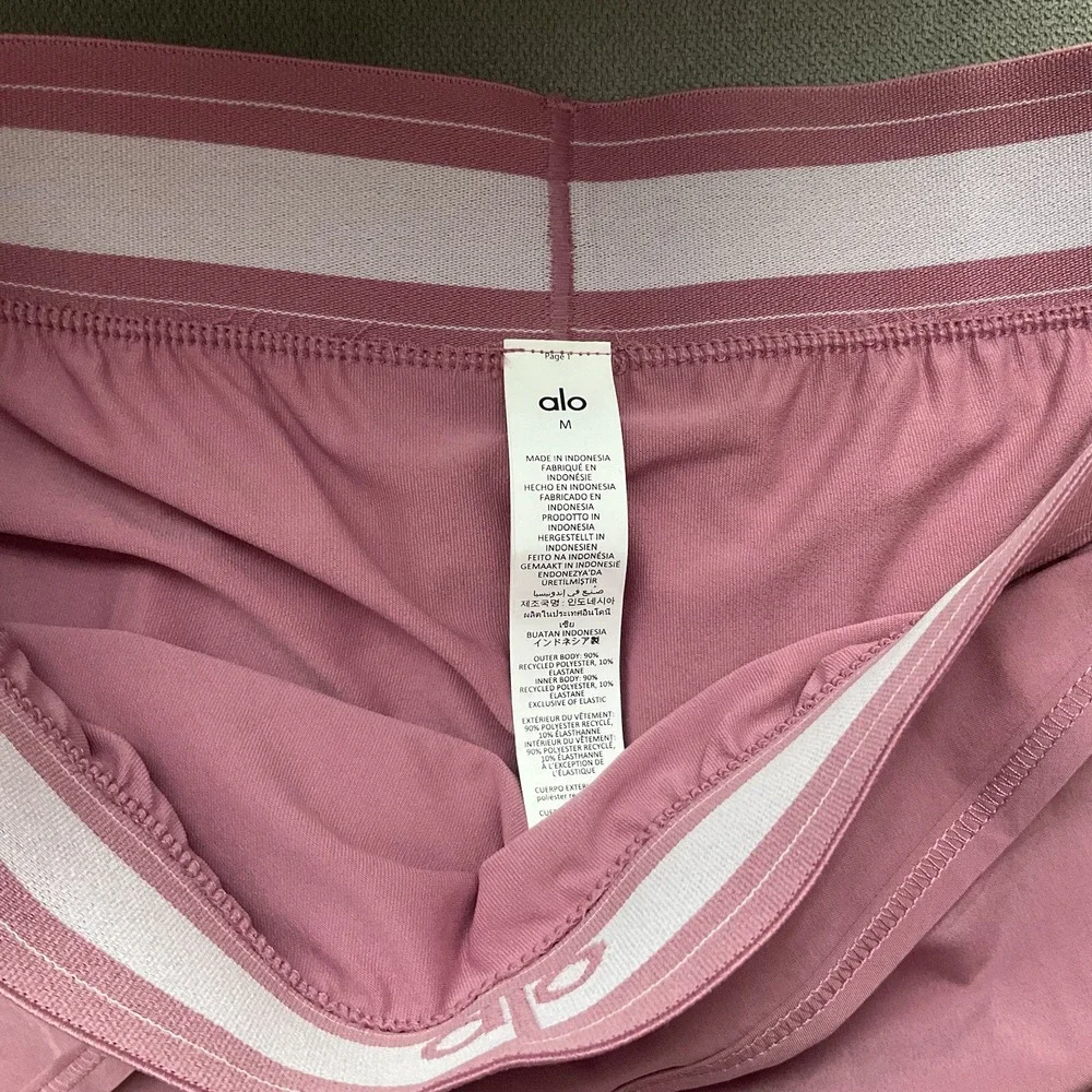 Alo Yoga Match Point Tennis Skirt Pink Wild Rose M